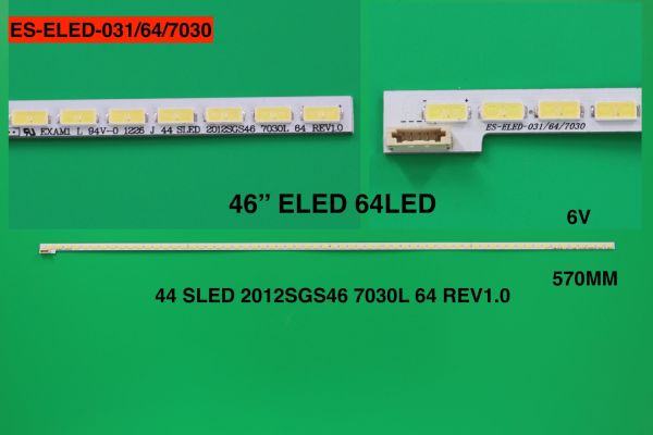 LCD LED-848 1 Lİ ÇUBUK-7020PKG 60EA -40TF6027B 40TF6025 40SE8500 10095479-ELED014-WİNKEL