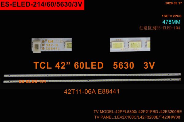 LCD LED-2268-2 Lİ TAKIM-42LV3550-42LV3400-42LV550-ELED214-WİNKEL