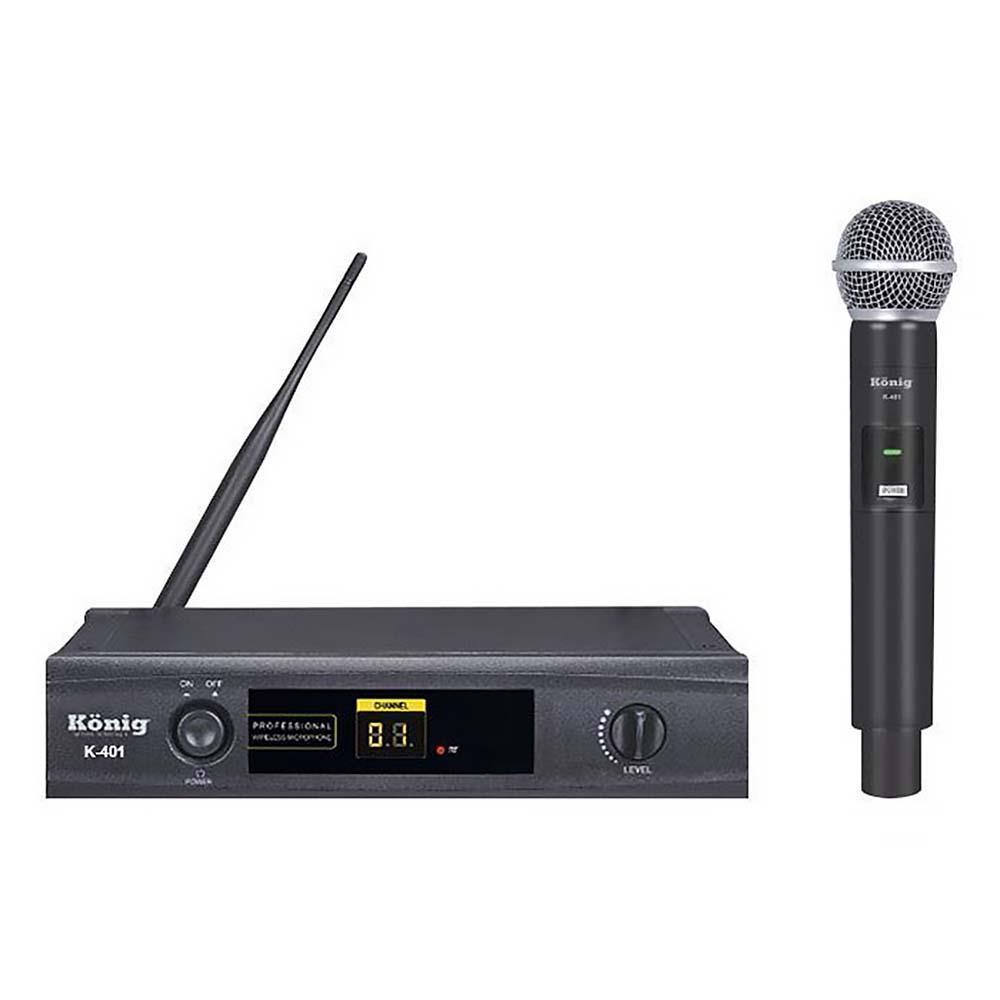 KÖNİG K-401 UHF TEK KANAL EL MİKROFONU