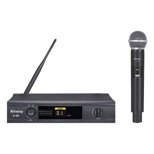 KÖNİG K-401 UHF TEK KANAL EL MİKROFONU