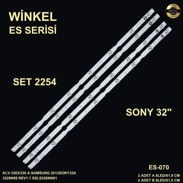 LCD LED-2254 TAKIM 4 LÜ-KLV-32EX330-2012SONY32B 3228N08-WİNKEL