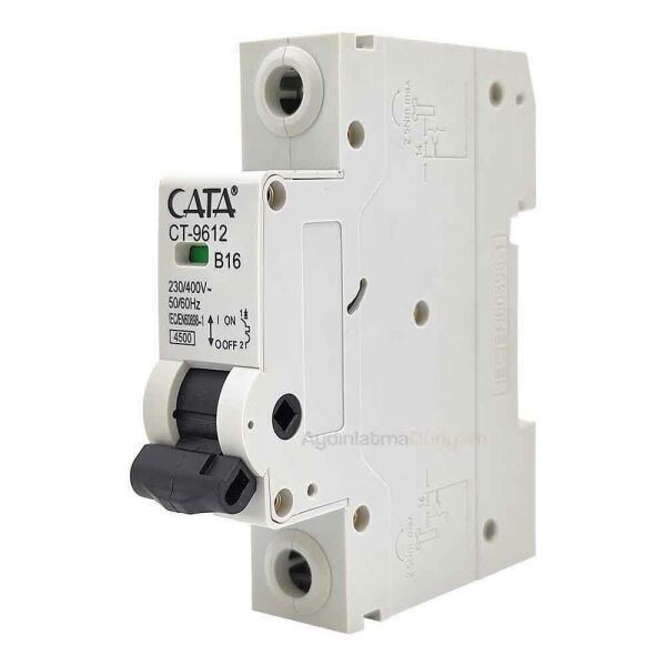 CATA W OTOMAT 16 AMPER B TİPİ 4,5K MONOFAZE CT-9612
