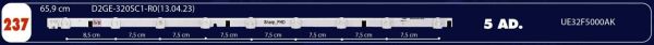 LCD LED-237-TAKIM 5 Lİ-UE32F5570-UE32F5500-UE32F5070-C237-M24-W2020-ÇAĞLAR