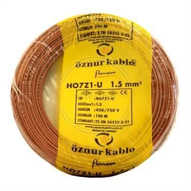 NHXMH YANMAZ KABLO 1,5 LUK KAHVERENGİ ÖZNUR-HES