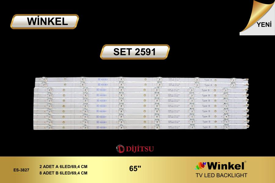 TV LED BAR -2591 TAKIM 10 LU--K65WDF-A2113N21 K650WDF-K650WDF-65DS8800-WİNKEL