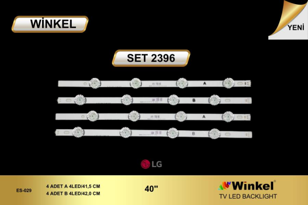 TV LED BAR -2396 TAKIM 4 LÜ-40MB27HM-ES-029-WİNKEL