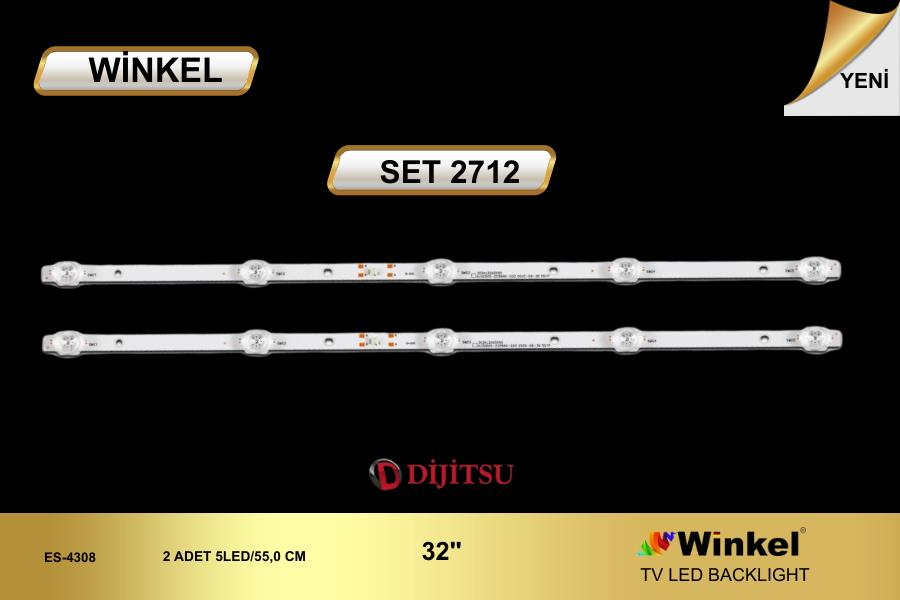 TV LED BAR -2712 TAKIM 2 Lİ- U3200STR-303KJ320055D- ES-4308-WİNKEL