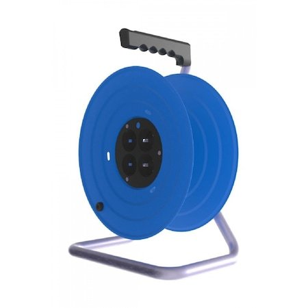 BEMİS BM2-3103-0000 1/16A. 4 Prizli Metal Makara 3x1,5mm TTR 50m.