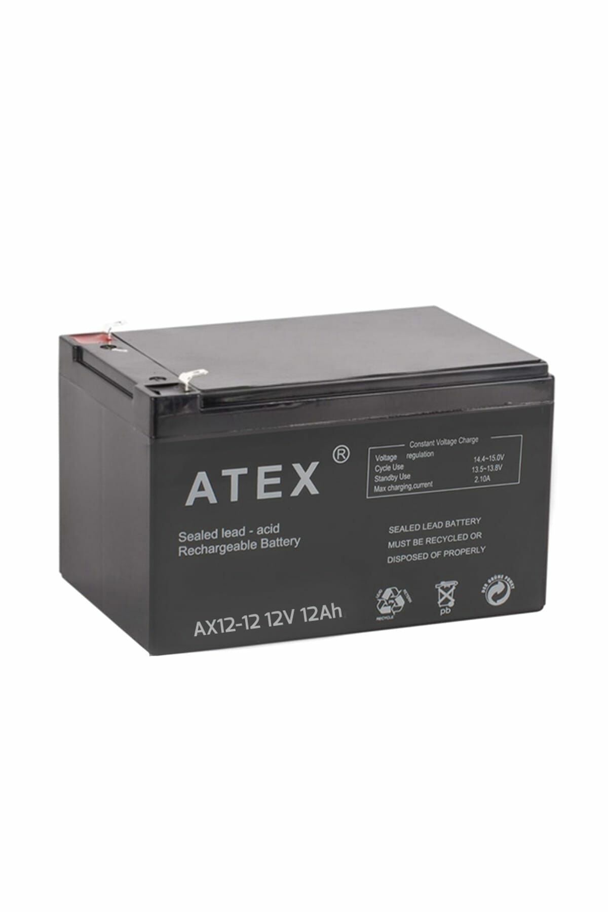 12 VOLT 12 AMPER AKÜ ORBUS-MUSTANG 150*97*95 mm.3,3 kg.