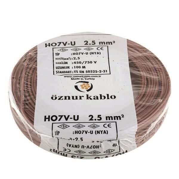 NYA KABLO ÖZNUR 2,5 LUK KAHVE RENGİ