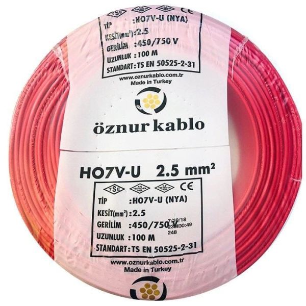 NYA KABLO ÖZNUR 2,5 LUK KIRMIZI