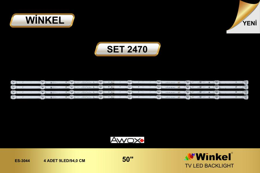 TV LED BAR -2470 TAKIM 4 LÜ LK500PF2A01, 303XM500032, XMNJ50D09-ZC26AG-02, 303XM500-WİNKEL