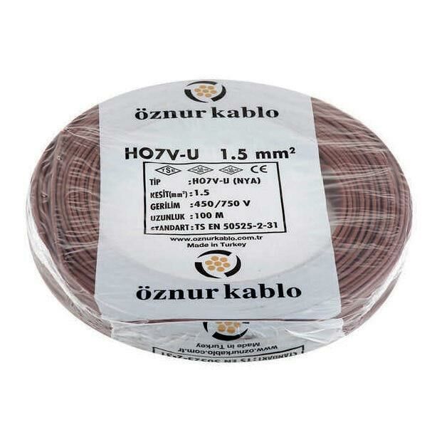 NYA KABLO ÖZNUR 1,5 LUK KAHVE RENGİ