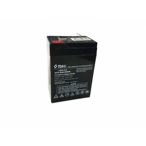 6 VOLT 4 AMPER  AKÜ T.TEC 70x47x101