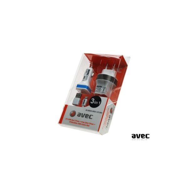 AVEC 525 USB ADAPTÖR 220 IPHONE 6 SET