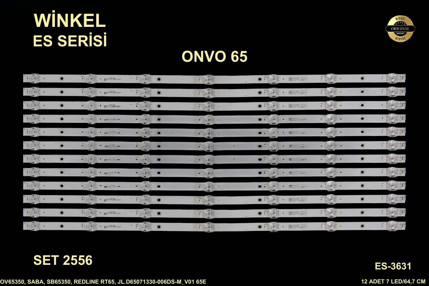 LCD LED-2556 TAKIM 12 Lİ-SB65350,OV65350,JL.D65071330-006DS-M_V01 65E1-WİNKEL