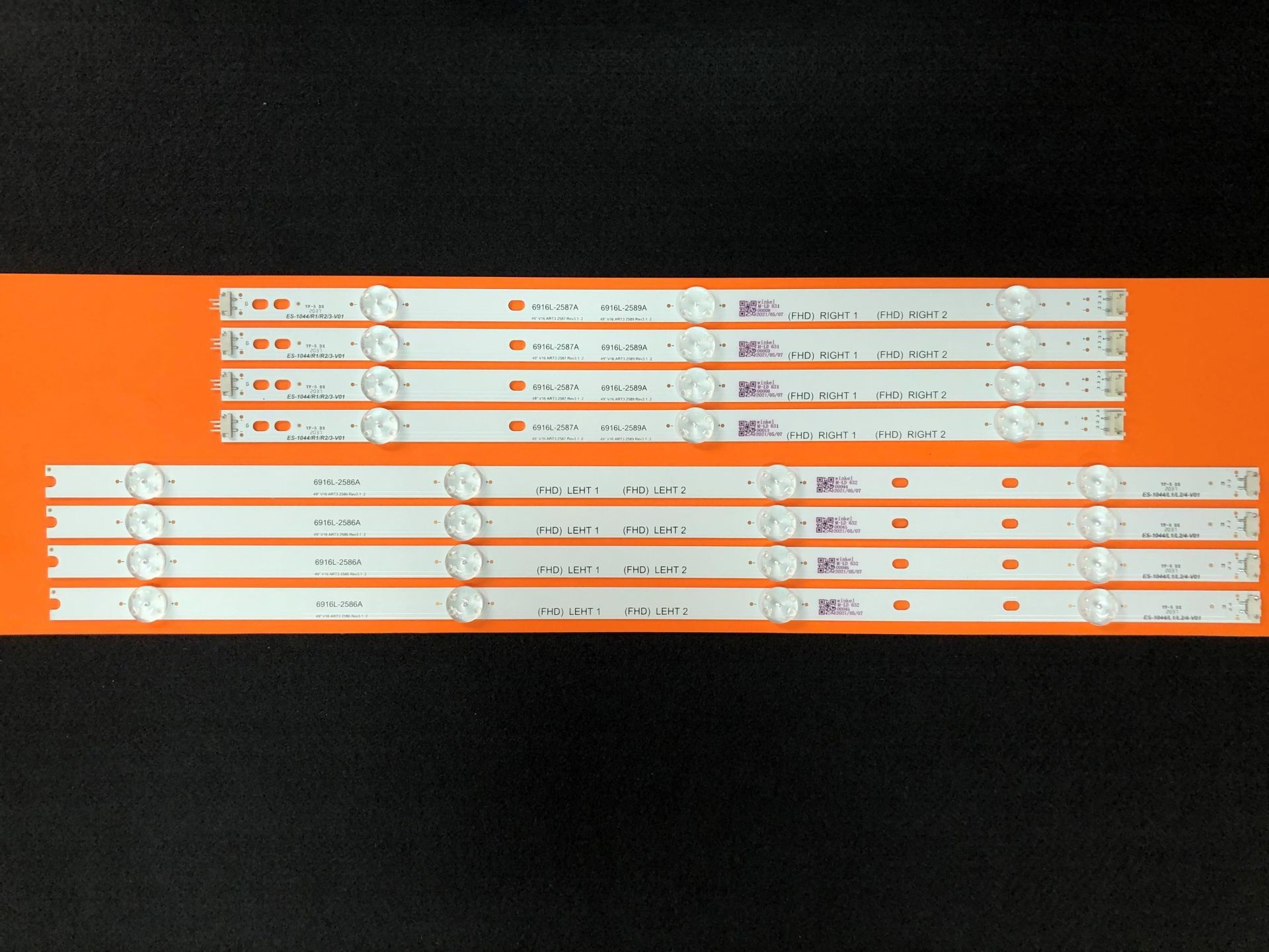 LCD LED-2587 TAKIM 11 Lİ-OV55F350,8D55-DNYF-NP510S,CY-55DN-22-17V-600MA-WİNKEL