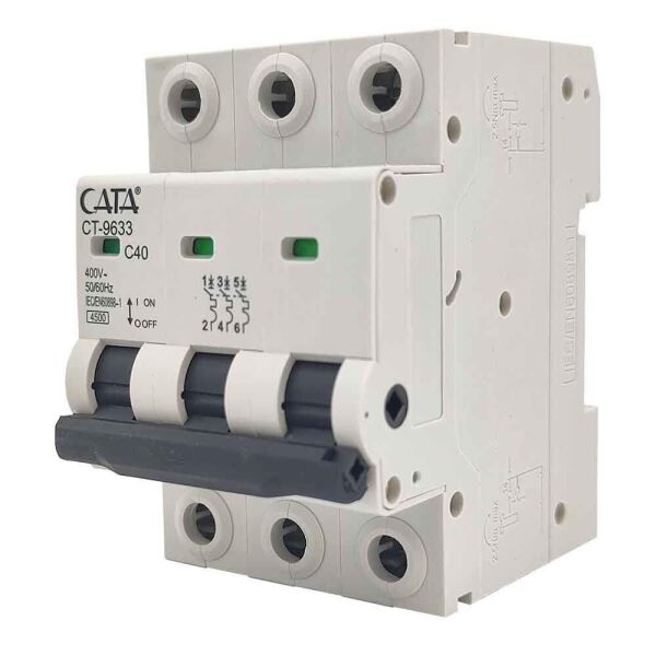 CATA K OTOMAT 3X40 AMPER C TİPİ 4500K TRİFAZE   CT-9633
