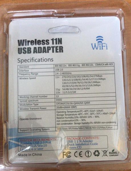 USB WIFI ADAPTÖR TAK ÇALIŞTIR 300MBPS