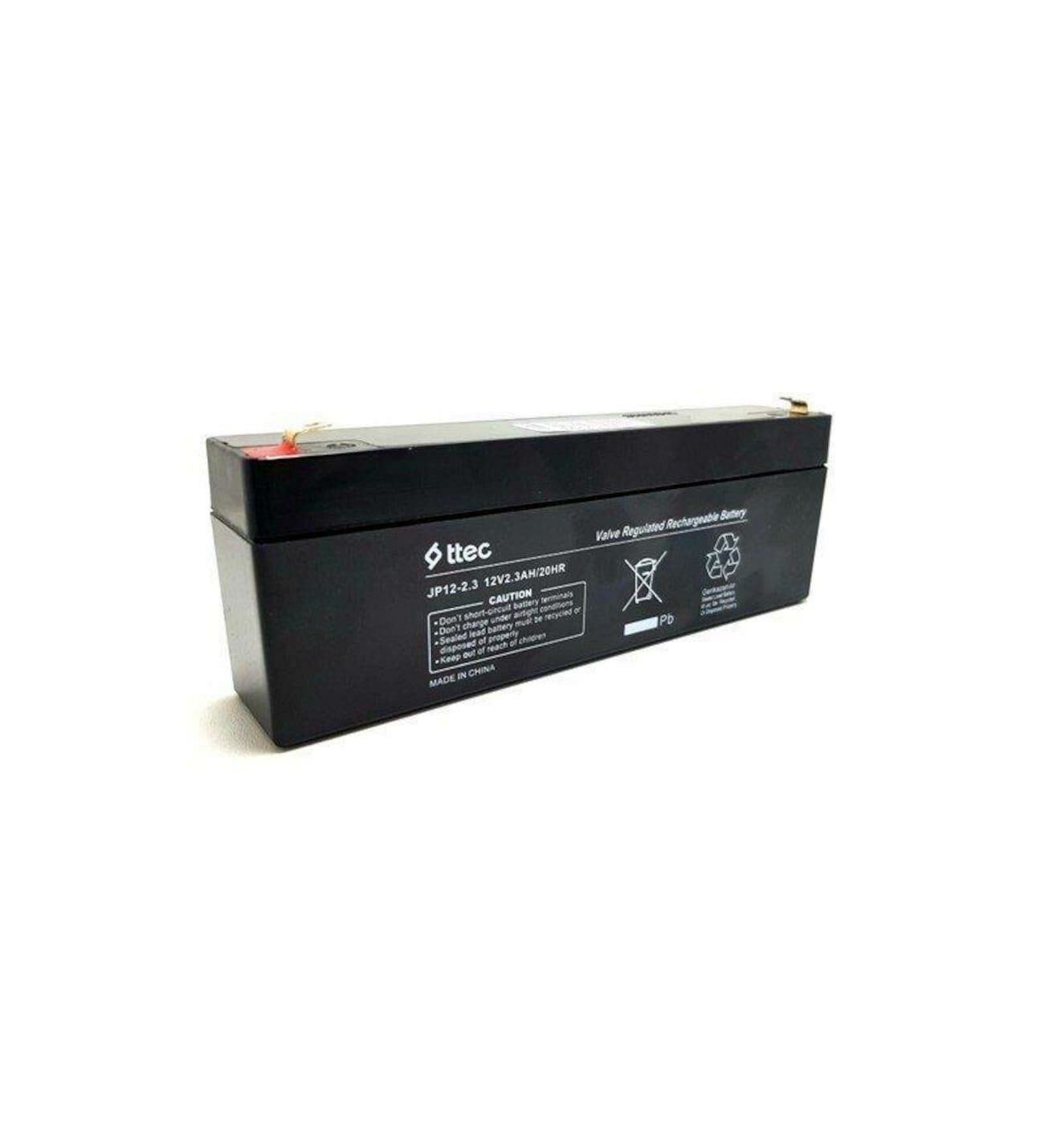 12 VOLT 2.3 AMPER YATAY AKÜ T.TEC-178*35*60 mm-