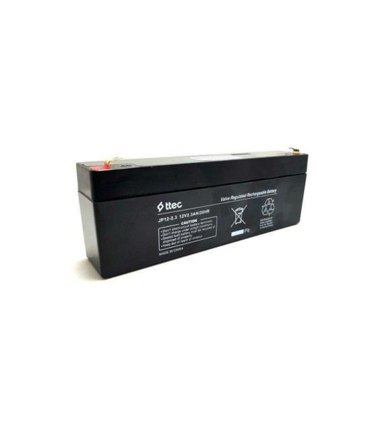 12 VOLT 2.3 AMPER YATAY AKÜ T.TEC-178*35*60 mm-