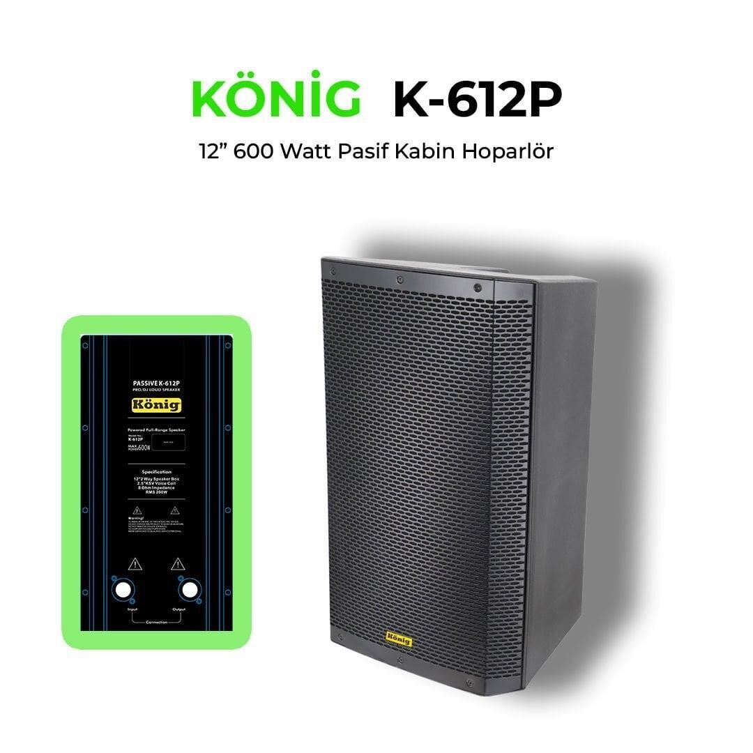 KÖNİG K-612 30CM 600W PASİF KABİN HOPARLÖR