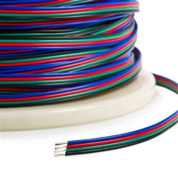 TELSAN 4X0.22 4LÜ FLAT RGB BAĞLANTI KABLOSU