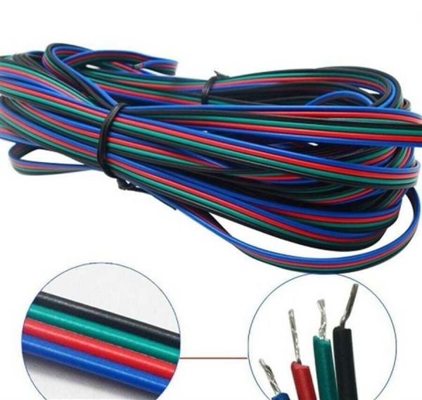 TELSAN 4X0.22 4LÜ FLAT RGB BAĞLANTI KABLOSU