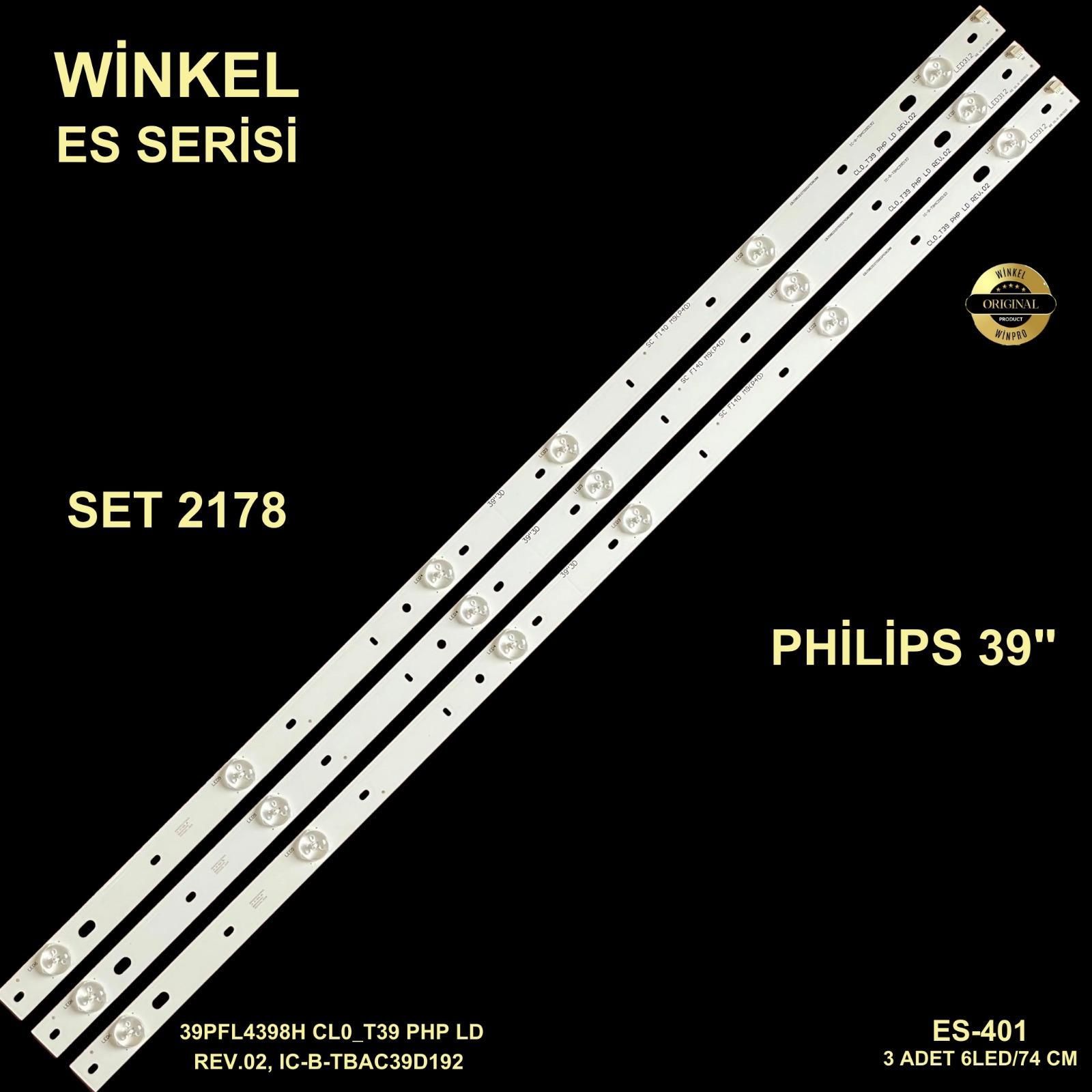 LCD LED-2178 TAKIM 3 - 39PFL4398H CL0_T39 PHP LD REV.02, IC-B-TBAC39D192-WİNKEL