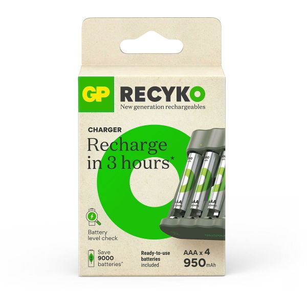 GP B441-100HCER21-2GTLB4 950 MAH İNCE PİLLİ USB ŞARJ CİHAZI 4 LÜ
