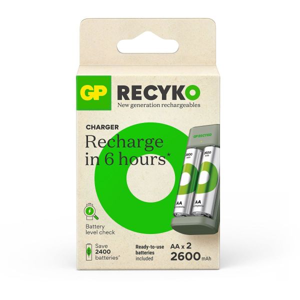 GP E221-270HCER21-2GTLB2 2600 MAH KALEM PİLLİ USB ŞARJ CİHAZI 2 Lİ