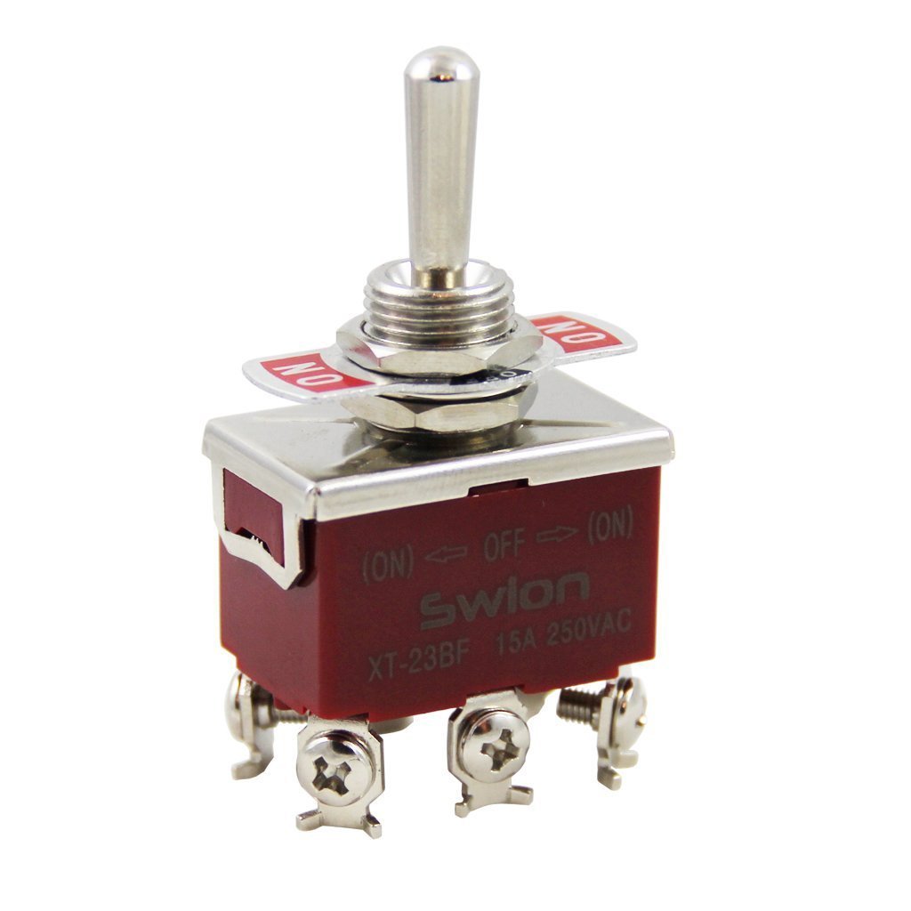 Swion 12mm Toggle Switch Yaylı 6P 15A 250vac
