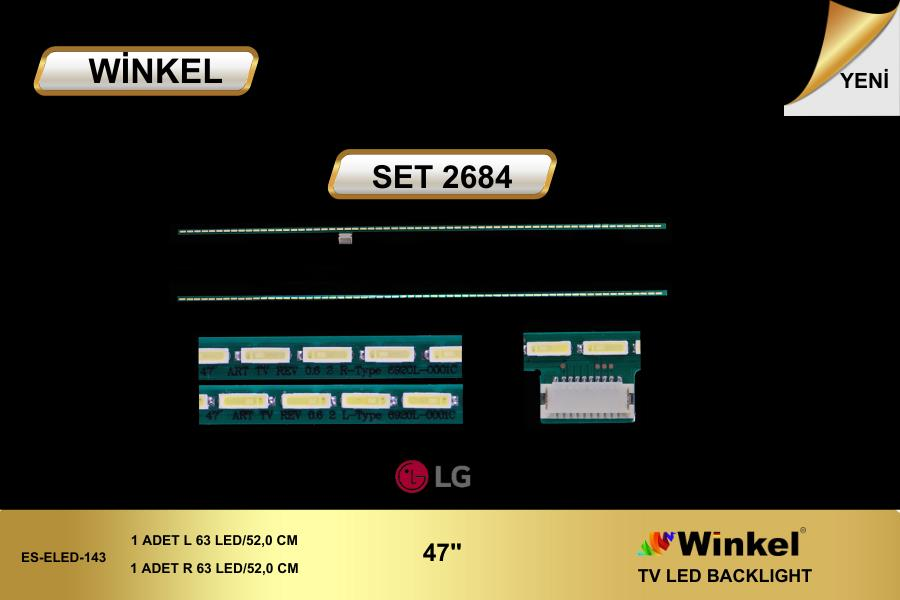 LCD LED-2684-2 Lİ ÇUBUK-47LM640S-47PFL6907-WİNKEL