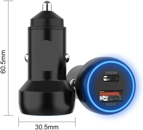 HEPU HP778 ARAÇ ÇAKMAKLIK ŞARJ 20WATT TYPE-C TYPE-C KABLOLU