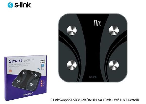 S-Link Swapp SL-SBS8 - SL-SBS7 Çok Özellikli Akıllı Baskül