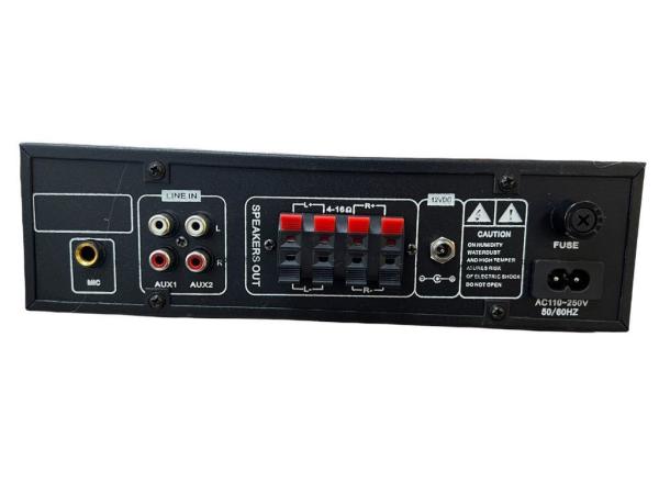 UNIVERSAL M-1055 2X100WATT 12 VOLT-220 VOLT BT-USB ANFİ