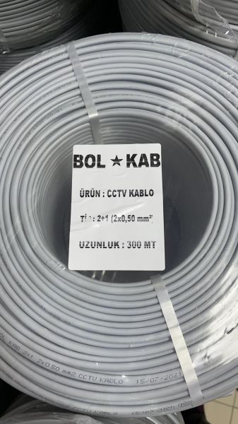 BOLKAB 2+1  2X050 CCTV KAMERA KABLOSU CCA