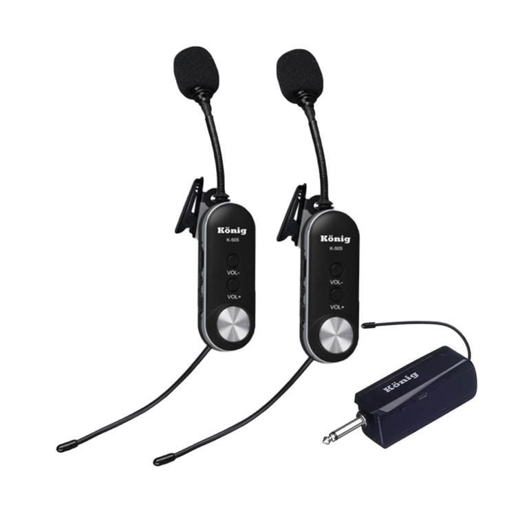 KÖNİG K-510 2 YAKA UHF ŞARJLI TELSİZ MİKROFON
