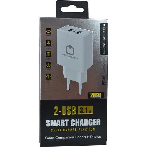 POWERSTAR PW-01 USB ADAPTÖR 3.1A 2 ÇIKIŞ