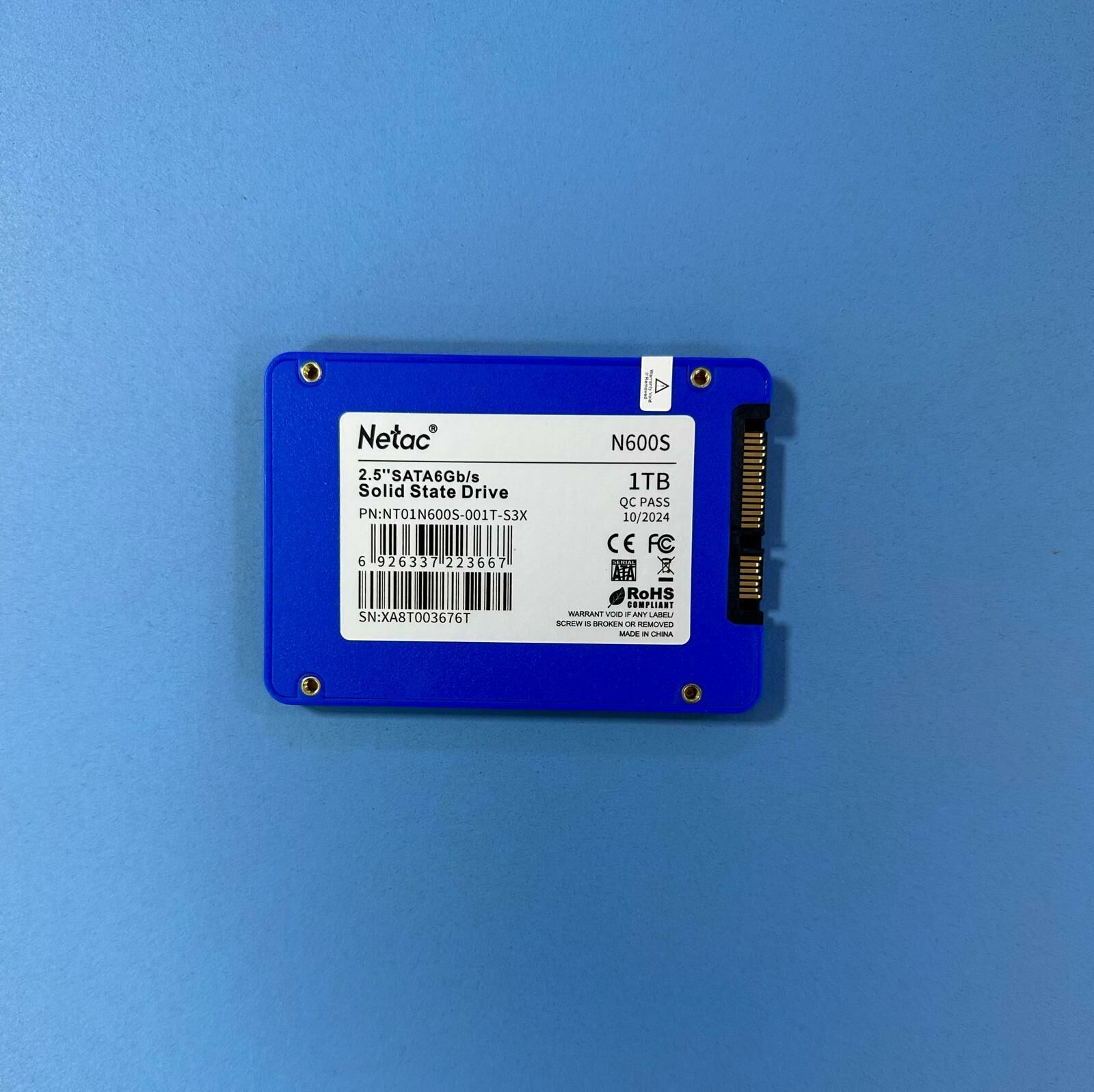 Netac 1TB N600S NT01N600S-001T 2.5 560-520MB/s Sata3 SSD Sabit Disk