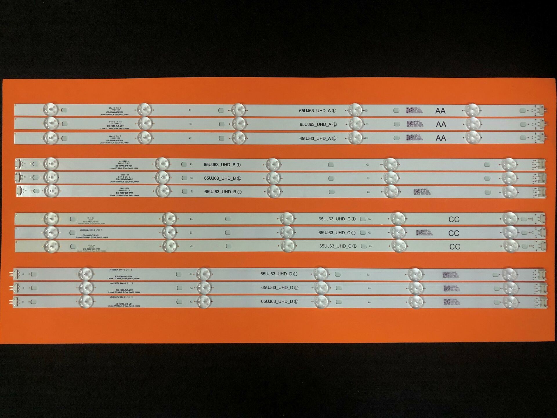 LCD LED-2219-TAKIM 12 Lİ-65UJ630-17Y65inch-160809 65UK6100-ES-1080-WİNKEL