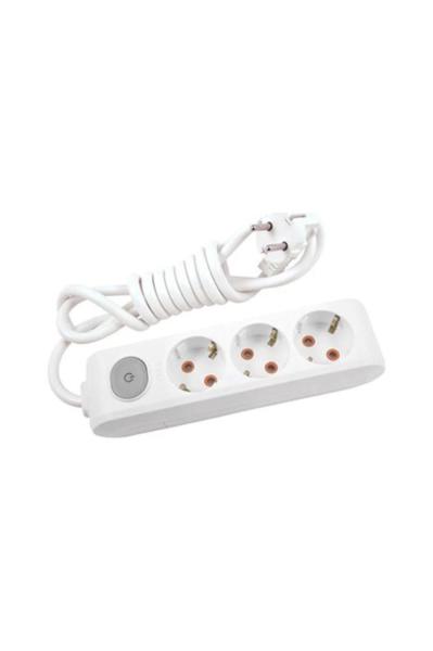 VİKO 3 LÜ 2 MT ANAHTARLI MULTİLET PRİZ