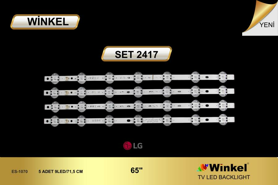 TV LED BAR -2417 TAKIM 5 Lİ 65UM7610PLB-65UM73-65UN81006LB-65UQ75006-WİNKEL