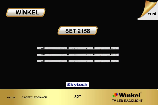 LCD LED-2158 TAKIM 3 LÜ-ST-3230YK, 180.DTO-32D900-OH, HL-00320A28-0701S-05 A2,-WİNKEL