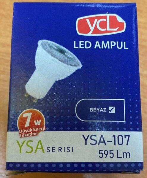 YCL YSA-107 7 WATT BEYAZ IŞIK GU10 DUY LED AMPÜL