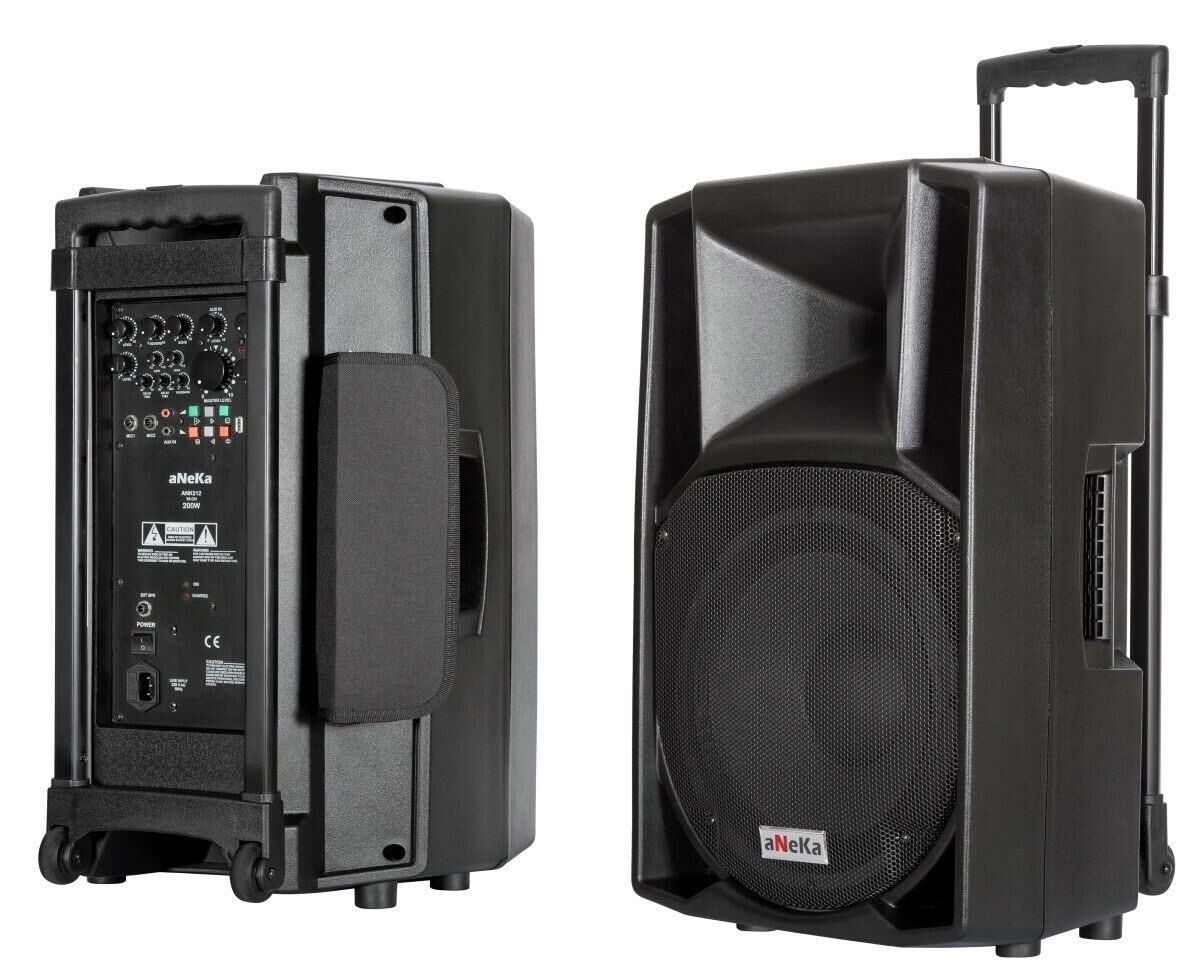ATAK RS 75 BT+USB-8 INÇ 75 WATT 1 ADET EL-1 ADET YAKA TELSİZ MİKROFONLU ŞARJLI ANFİ