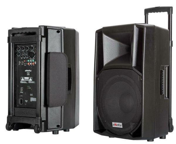ATAK RS 75 BT+USB-8 INÇ 75 WATT 1 ADET EL-1 ADET YAKA TELSİZ MİKROFONLU ŞARJLI ANFİ
