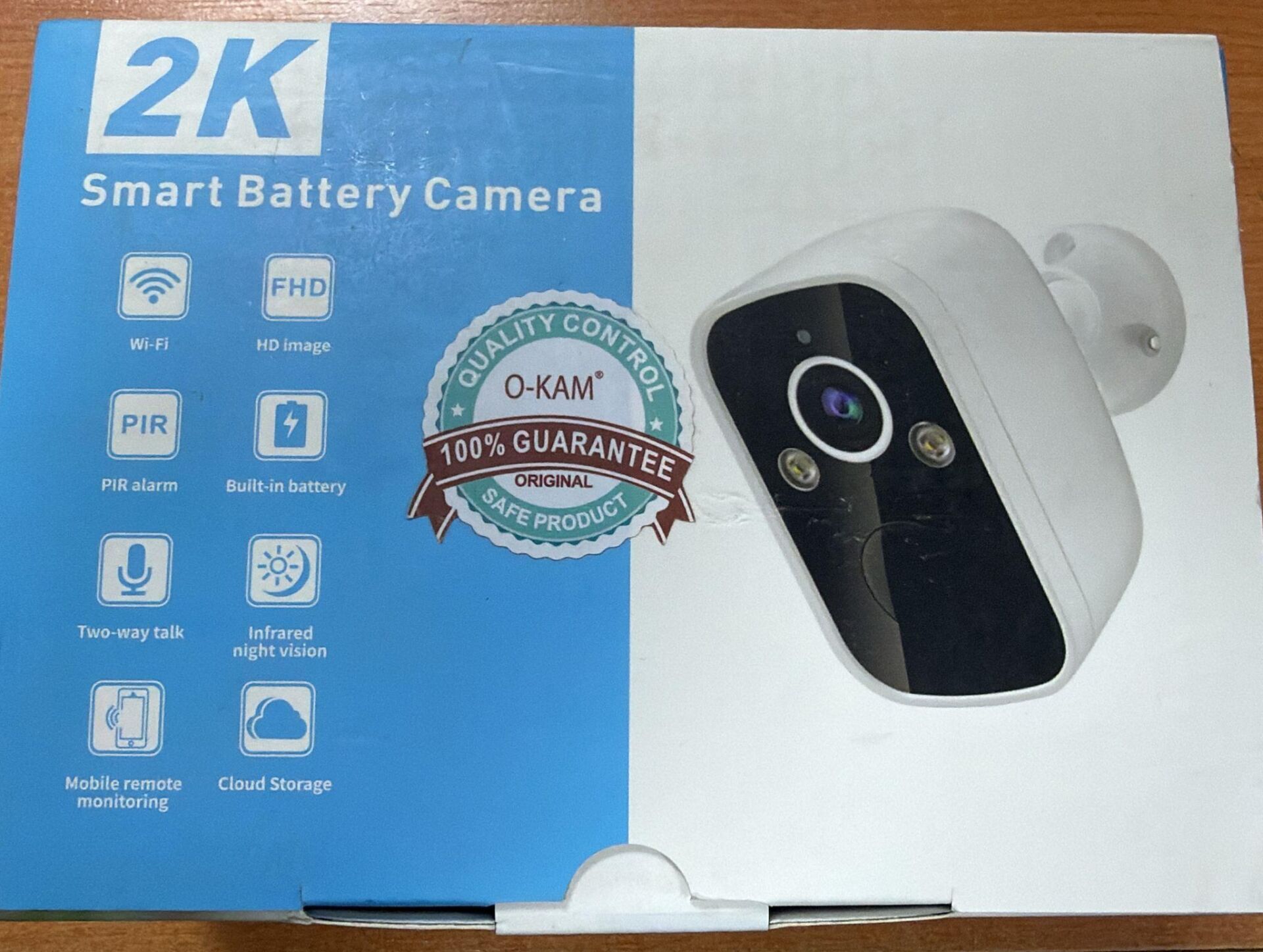 O-KAM 3033 Wifi Kamera 6Mp Bataryalı 1 AY ŞARJ Mikrofon+Hoparlör+Işık