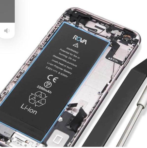 CEP TEL BATARYA İPHONE SE ROVA KVK GARANTİLİ