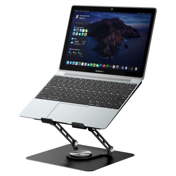 Addison AD-RC36 Steely 360 Derece Fanlı RGB Işıklı Siyah Metal Notebook Soğutucu
